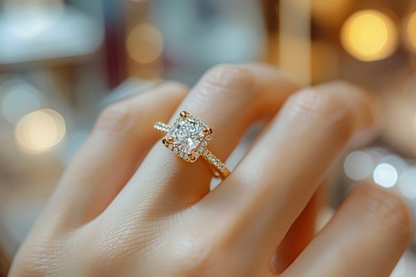 Découvrez la bague de fiançailles idéale en or jaune pour femme : élégance et tradition