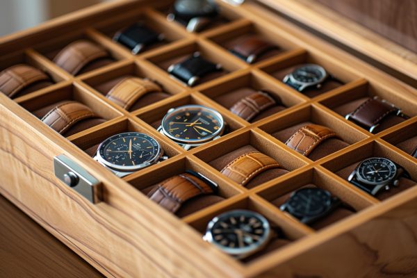 Choisir la meilleure boîte de rangement pour montres homme en bois : élégance et praticité